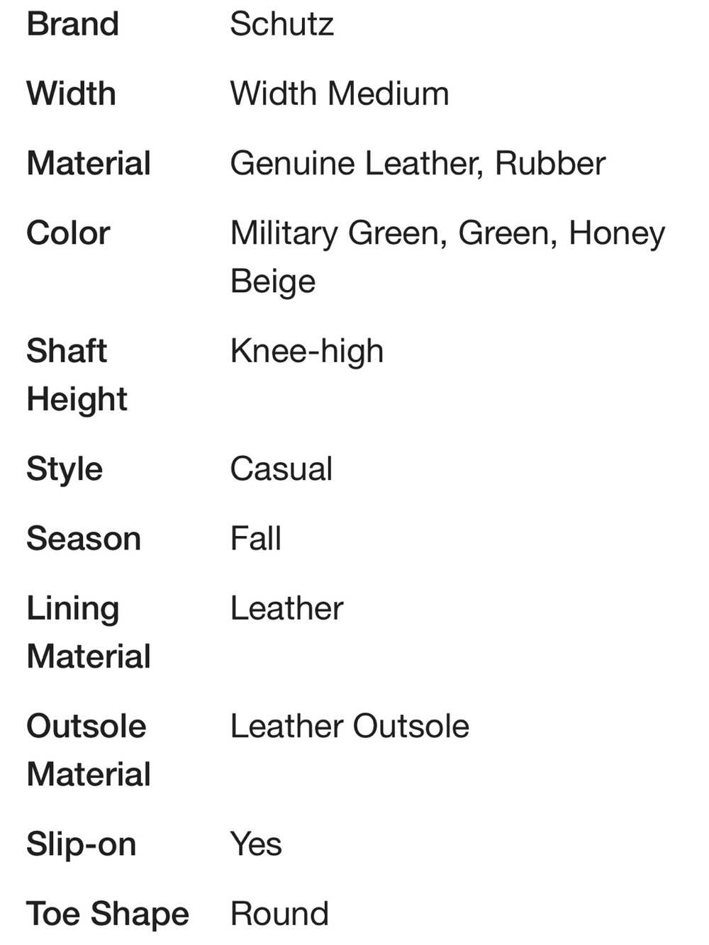 Schutz Gabrielle Knee High Boots - Military Green - Picture 4 of 4